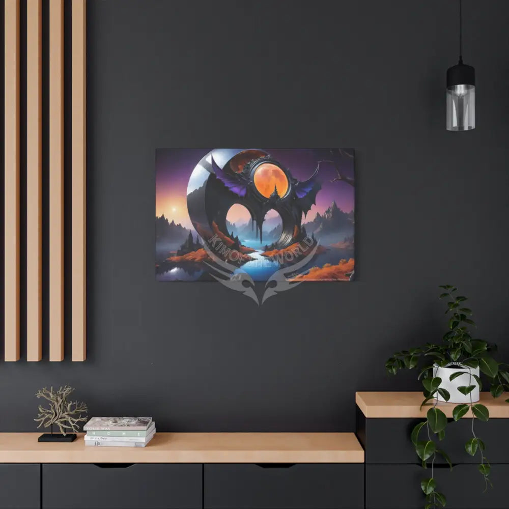 Gothic Wings Wonderland Canvas Prints -- Oil-Style Matte Stretched Canvas