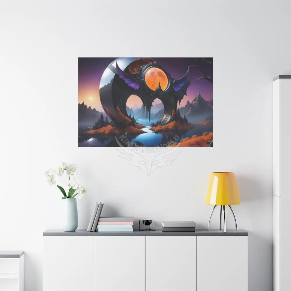 Gothic Wings Wonderland Canvas Prints -- Oil-Style Matte Stretched Canvas