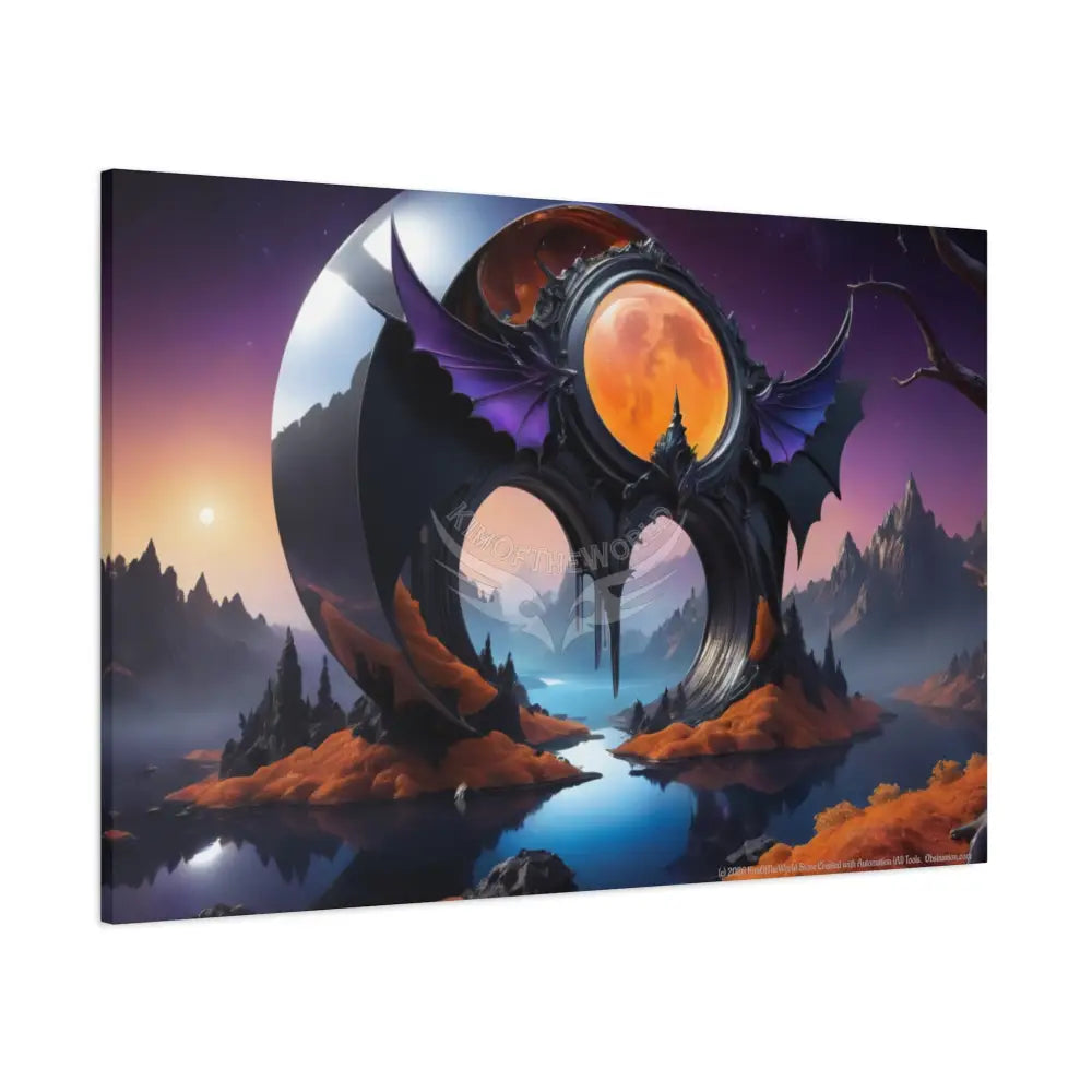 Gothic Wings Wonderland Canvas Prints -- Oil-Style Matte Stretched Canvas