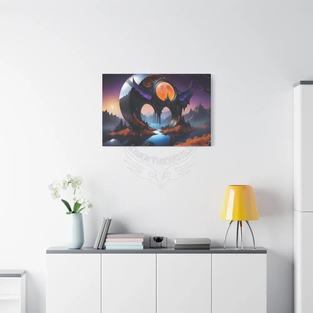 Gothic Wings Wonderland Canvas Prints -- Oil-Style Matte Stretched Canvas