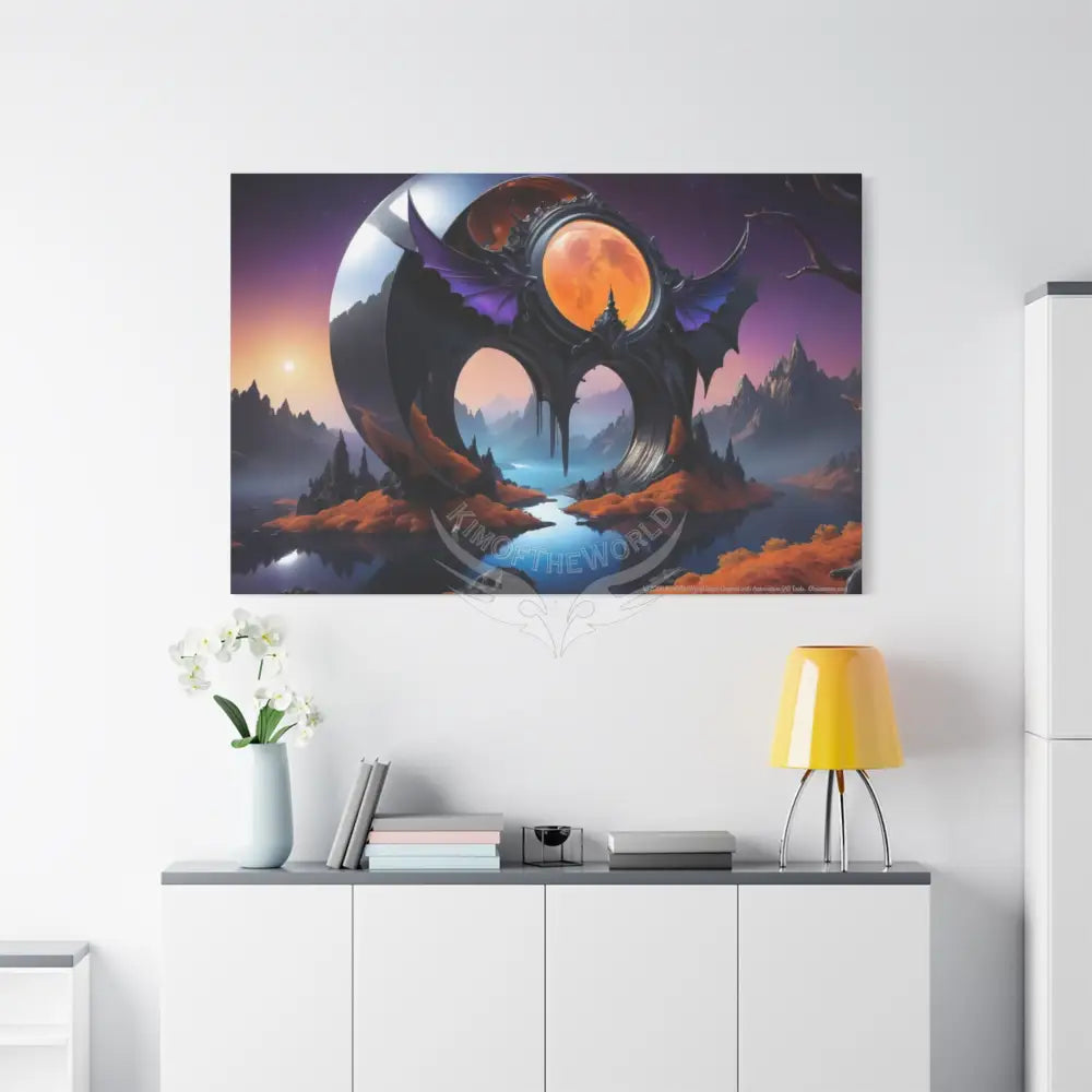 Gothic Wings Wonderland Canvas Prints -- Oil-Style Matte Stretched Canvas