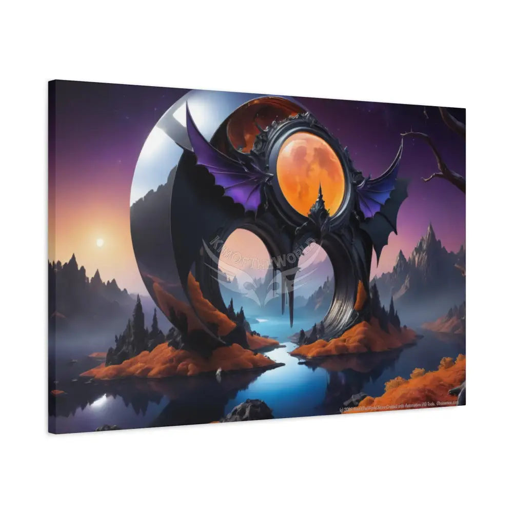 Gothic Wings Wonderland Canvas Prints -- Oil-Style Matte Stretched Canvas