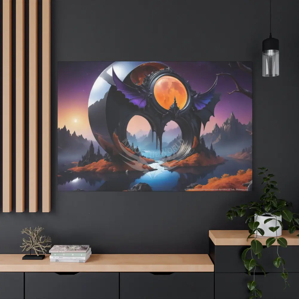 Gothic Wings Wonderland Canvas Prints -- Oil-Style Matte Stretched Canvas