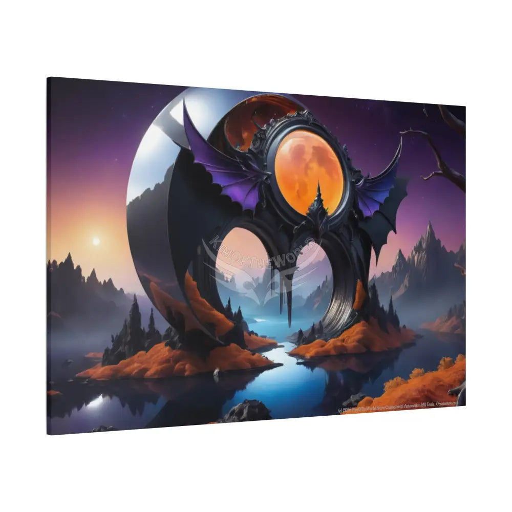 Gothic Wings Wonderland Canvas Prints -- Oil-Style Matte Stretched Canvas