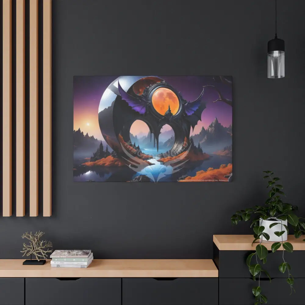 Gothic Wings Wonderland Canvas Prints -- Oil-Style Matte Stretched Canvas