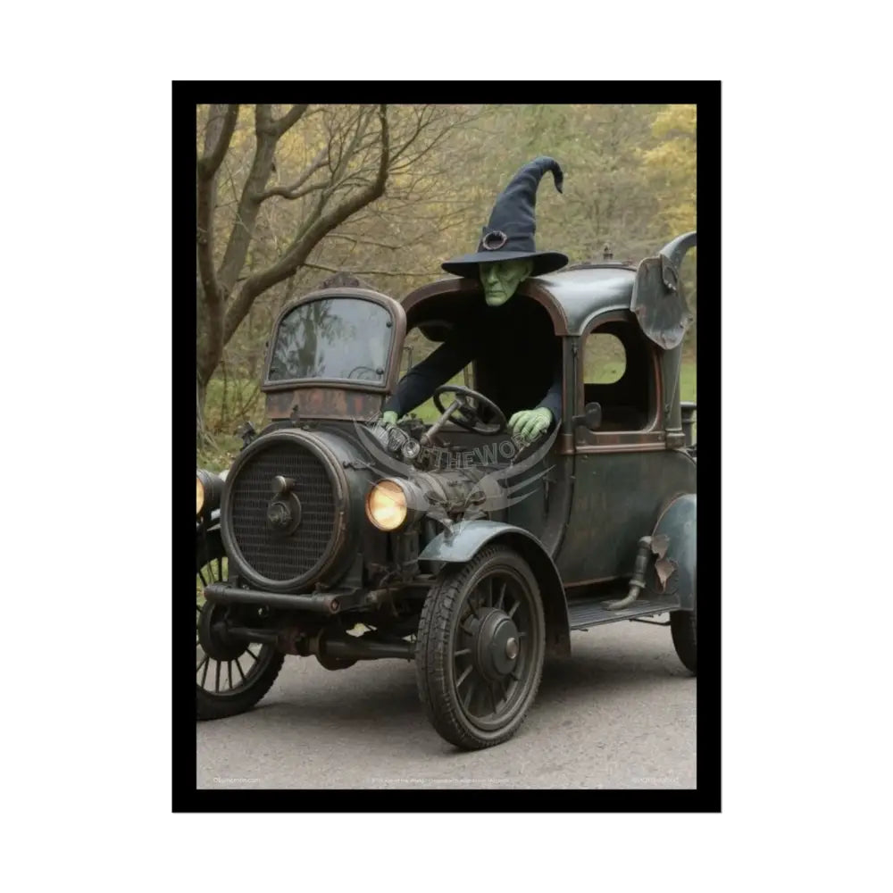 Gothic Wizard Lurching Man Character Giant Towering Skeleton Dudes Comic Motorcade Poster 18″ x 24″ (Vertical) / Semi