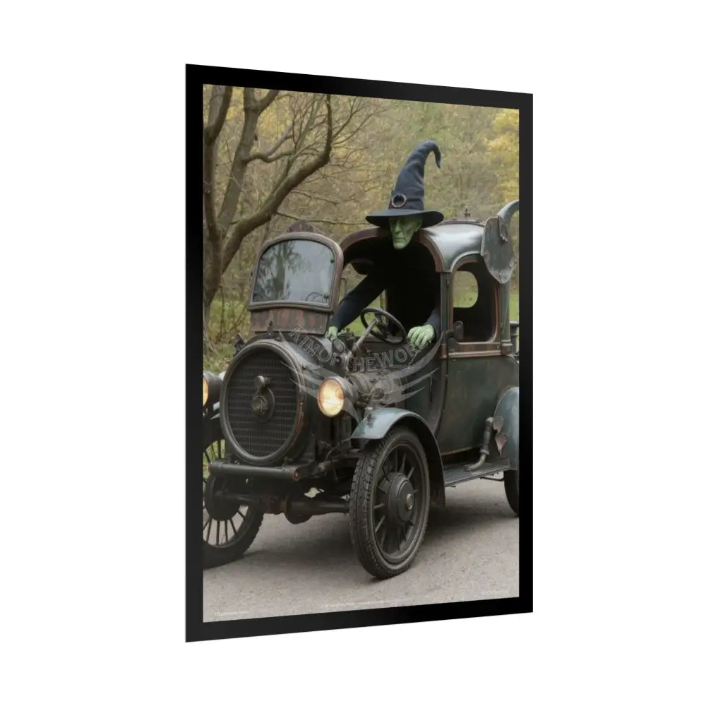 Gothic Wizard Lurching Man Character Giant Towering Skeleton Dudes Comic Motorcade Poster Poster