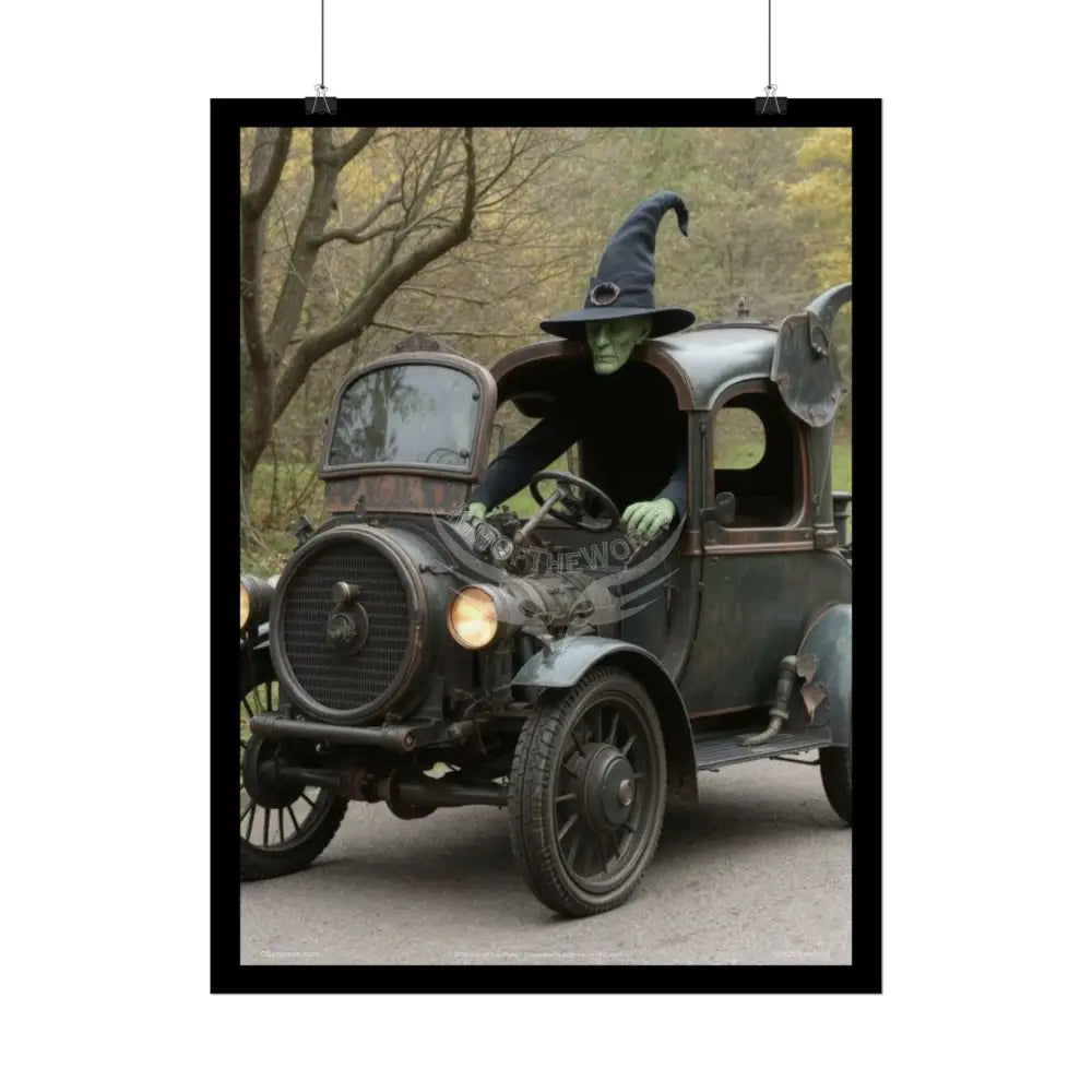 Gothic Wizard Lurching Man Character Giant Towering Skeleton Dudes Comic Motorcade Poster Poster