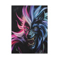 Gothic Wolf Dark Howler Fantasy Canvas Print — Matte Stretched Wall Art 30’’ x 40’’ (Vertical) / 1.25’’ Canvas
