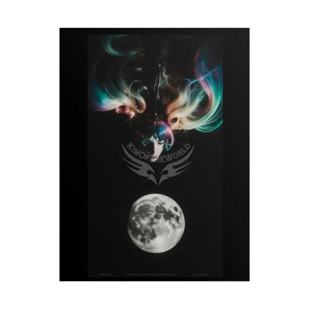 Gothic Wonderland Multiverse Weird Lady Rolled Poster — Bold Multilevel Blend Character Art Print 18″ x 24″ (Vertical)