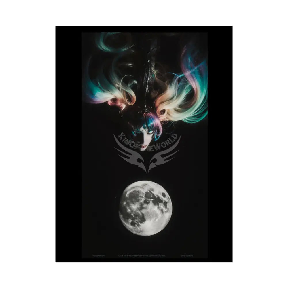 Gothic Wonderland Multiverse Weird Lady Rolled Poster — Bold Multilevel Blend Character Art Print 18″ x 24″ (Vertical)