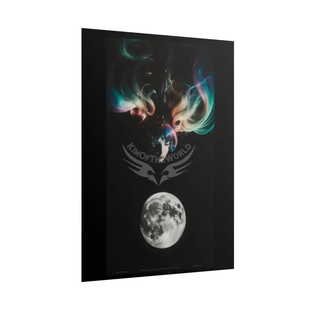 Gothic Wonderland Multiverse Weird Lady Rolled Poster — Bold Multilevel Blend Character Art Print Poster