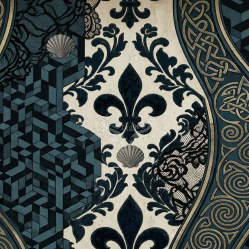 Green Black and White Lace Stripes Unpasted Mural Wallpaper 144’’x100’’ 144’’x100’’ Wall Coverings