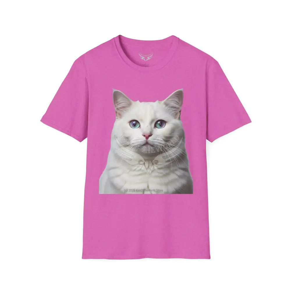 Grey and White Kitty Cat Parent Tee - Softstyle T-Shirt T-Shirt