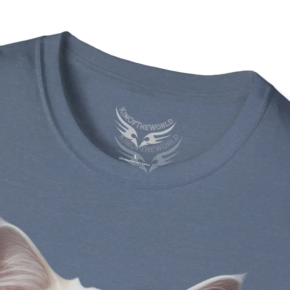 Grey and White Kitty Cat Parent Tee - Softstyle T-Shirt T-Shirt
