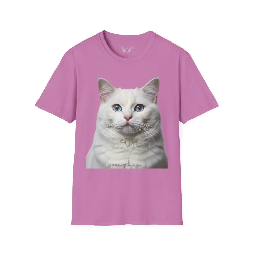 Grey and White Kitty Cat Parent Tee - Softstyle T-Shirt T-Shirt