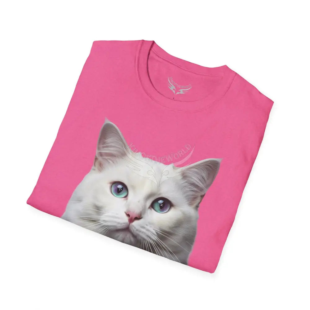 Grey and White Kitty Cat Parent Tee - Softstyle T-Shirt T-Shirt