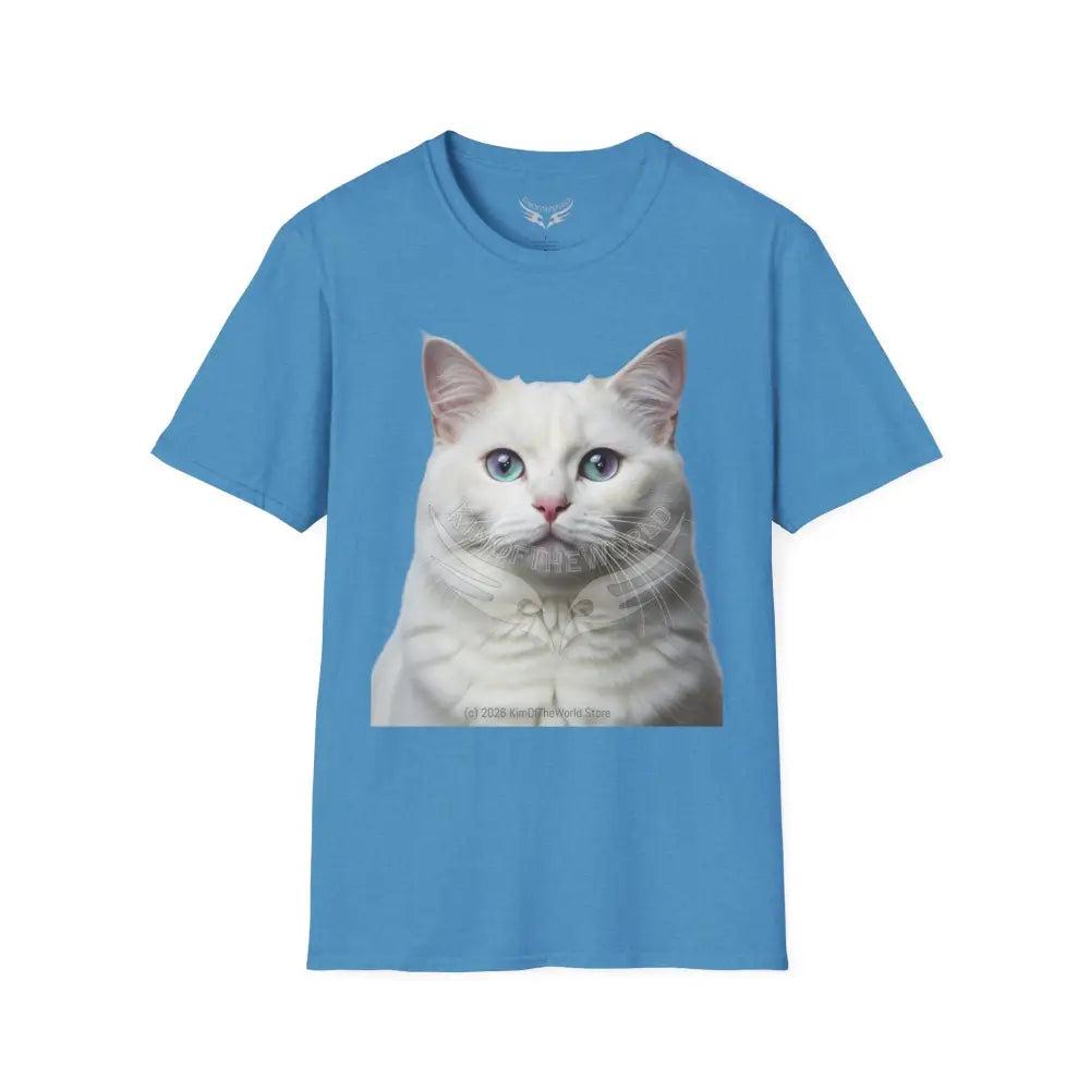 Grey and White Kitty Cat Parent Tee - Softstyle T-Shirt T-Shirt