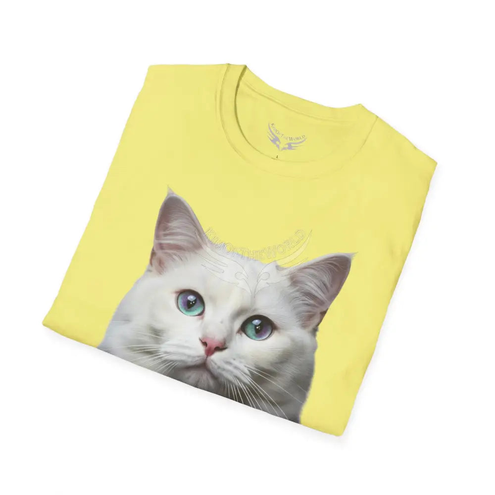 Grey and White Kitty Cat Parent Tee - Softstyle T-Shirt T-Shirt
