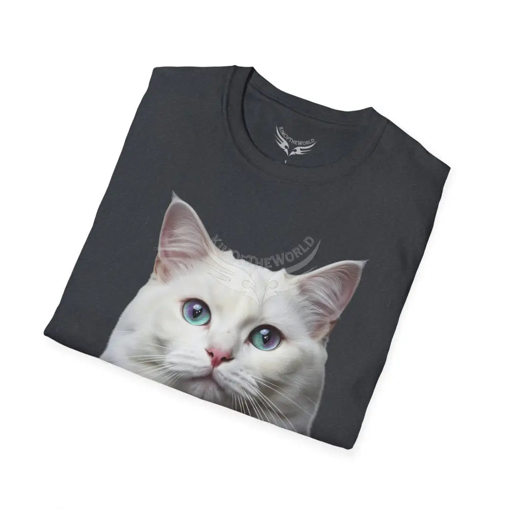 Grey and White Kitty Cat Parent Tee - Softstyle T-Shirt T-Shirt