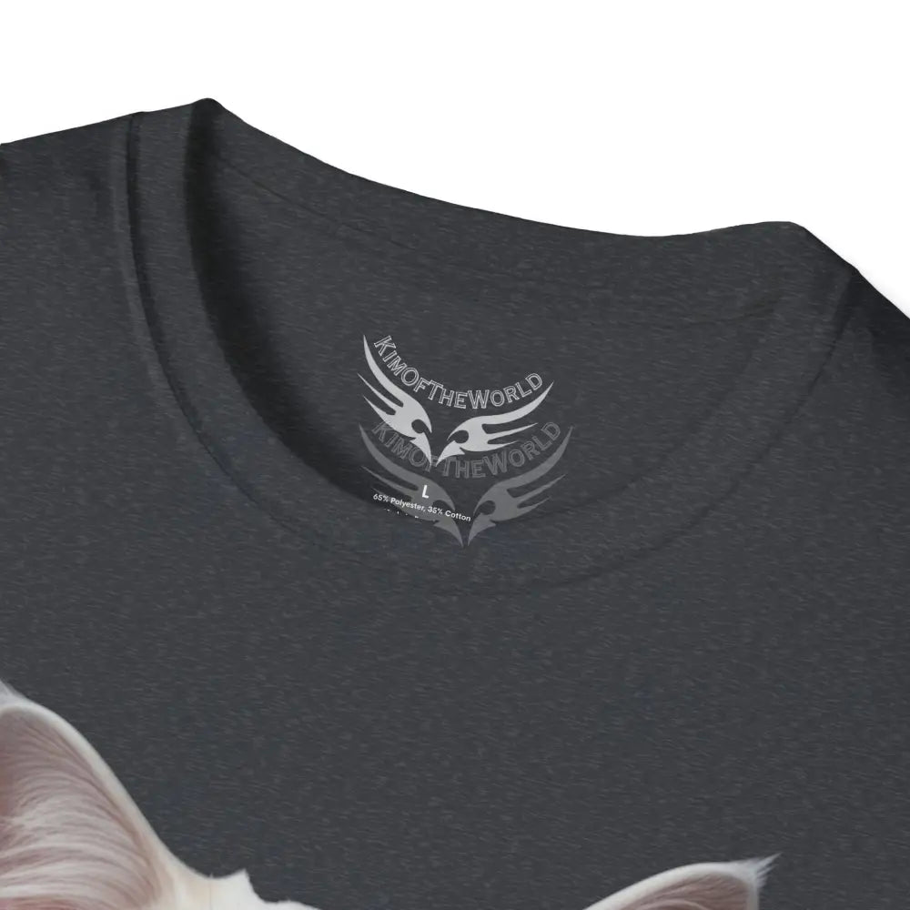 Grey and White Kitty Cat Parent Tee - Softstyle T-Shirt T-Shirt