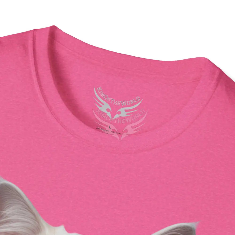 Grey and White Kitty Cat Parent Tee - Softstyle T-Shirt T-Shirt