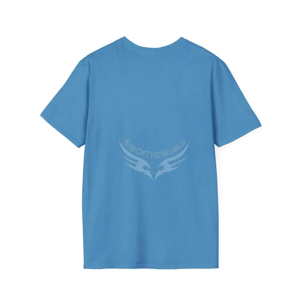 Grey and White Kitty Cat Parent Tee - Softstyle T-Shirt Heather Sapphire / S T-Shirt
