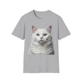 Grey and White Kitty Cat Parent Tee - Softstyle T-Shirt Sport Grey / XS T-Shirt