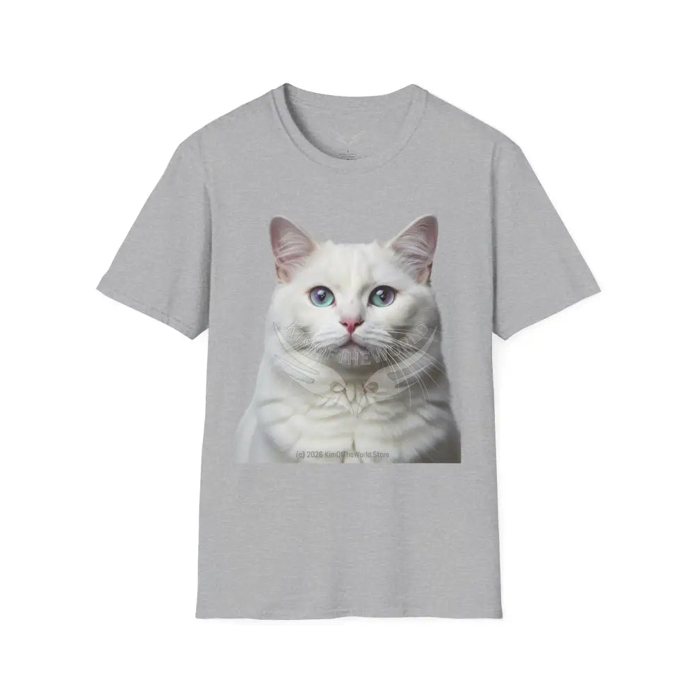 Grey and White Kitty Cat Parent Tee - Softstyle T-Shirt Sport Grey / XS T-Shirt
