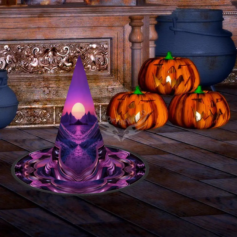 Halloween Witch Hat - Vaporwave I Holiday Decor