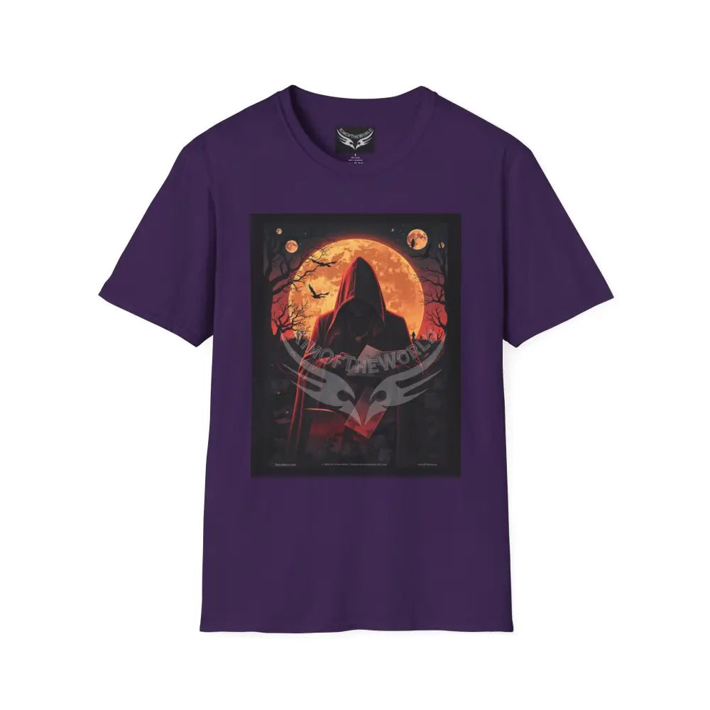 Hooded Reader - Softstyle T-Shirt Purple / S T-Shirt