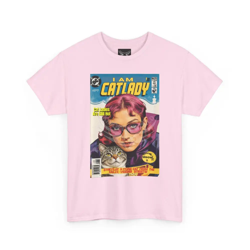 I Am Catlady Retro Comic Tee - Vintage Cat Lover Graphic T-Shirt T-Shirt