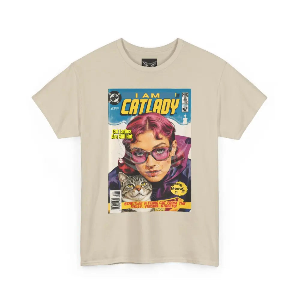I Am Catlady Retro Comic Tee - Vintage Cat Lover Graphic T-Shirt T-Shirt