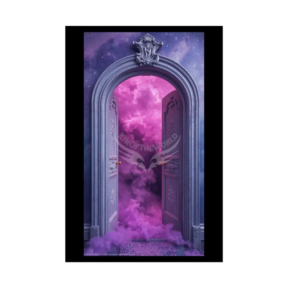 Imagination Artistic & 3D Creativity Vaporwave Celestial Doorway Art Print 20″ x 30″ (Vertical) / Semi Glossy Poster