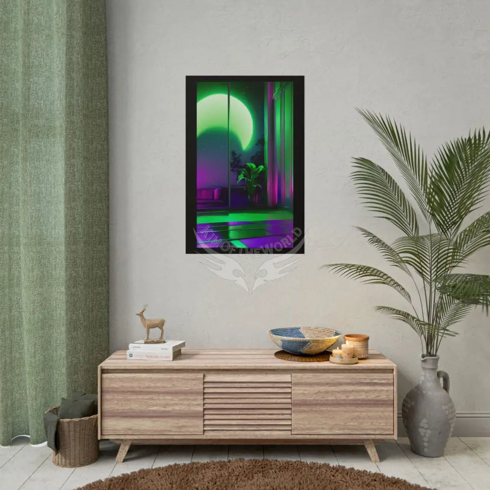 Imagination Artistic & 3D Creativity Vaporwave Celestial Doorway Art Print Poster