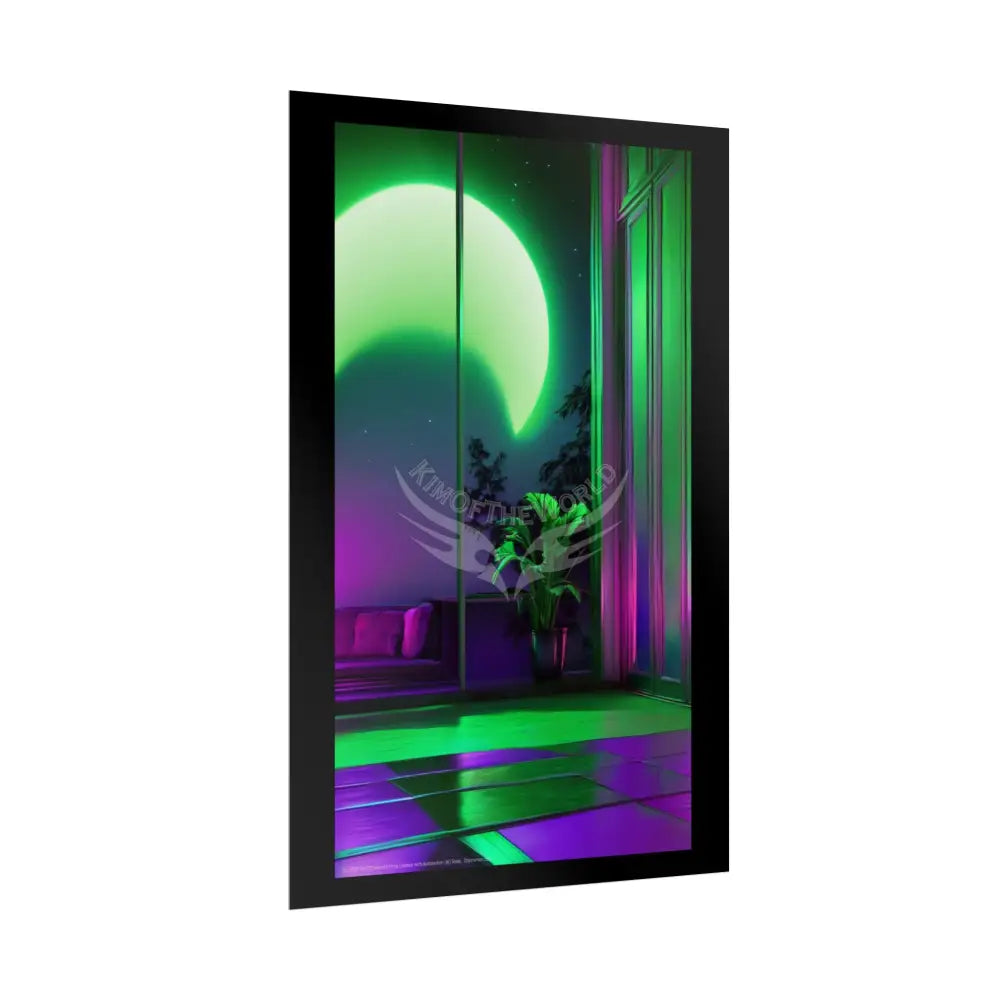 Imagination Artistic & 3D Creativity Vaporwave Celestial Doorway Art Print Poster