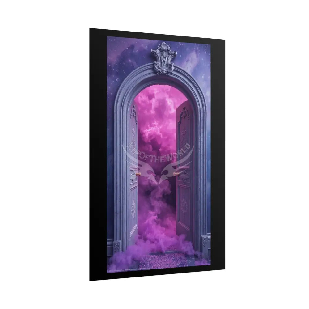 Imagination Artistic & 3D Creativity Vaporwave Celestial Doorway Art Print Poster
