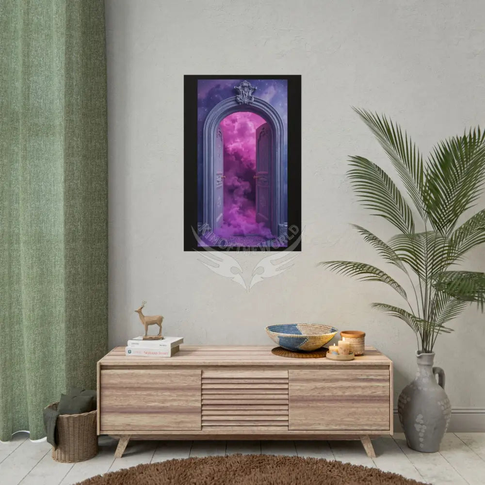 Imagination Artistic & 3D Creativity Vaporwave Celestial Doorway Art Print Poster