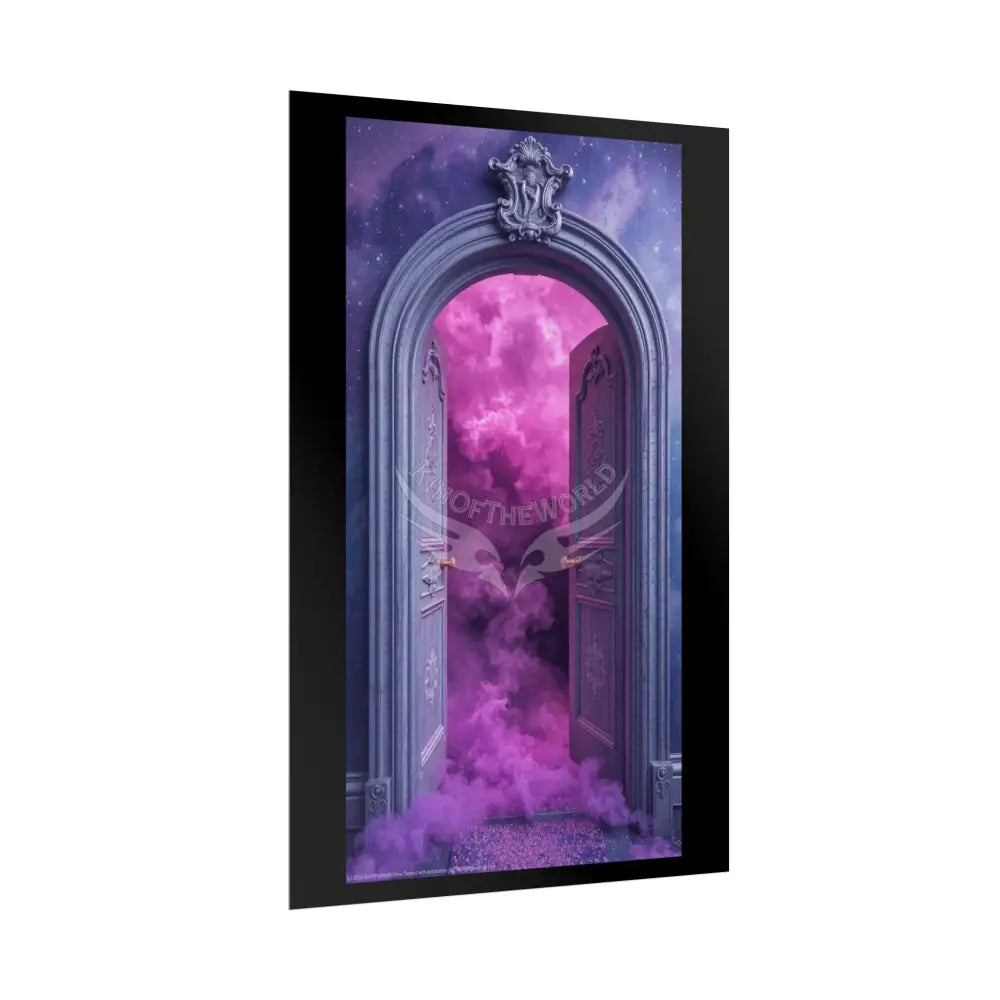Imagination Artistic & 3D Creativity Vaporwave Celestial Doorway Art Print Poster