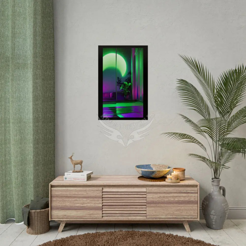 Imagination Artistic & 3D Creativity Vaporwave Celestial Doorway Art Print Poster