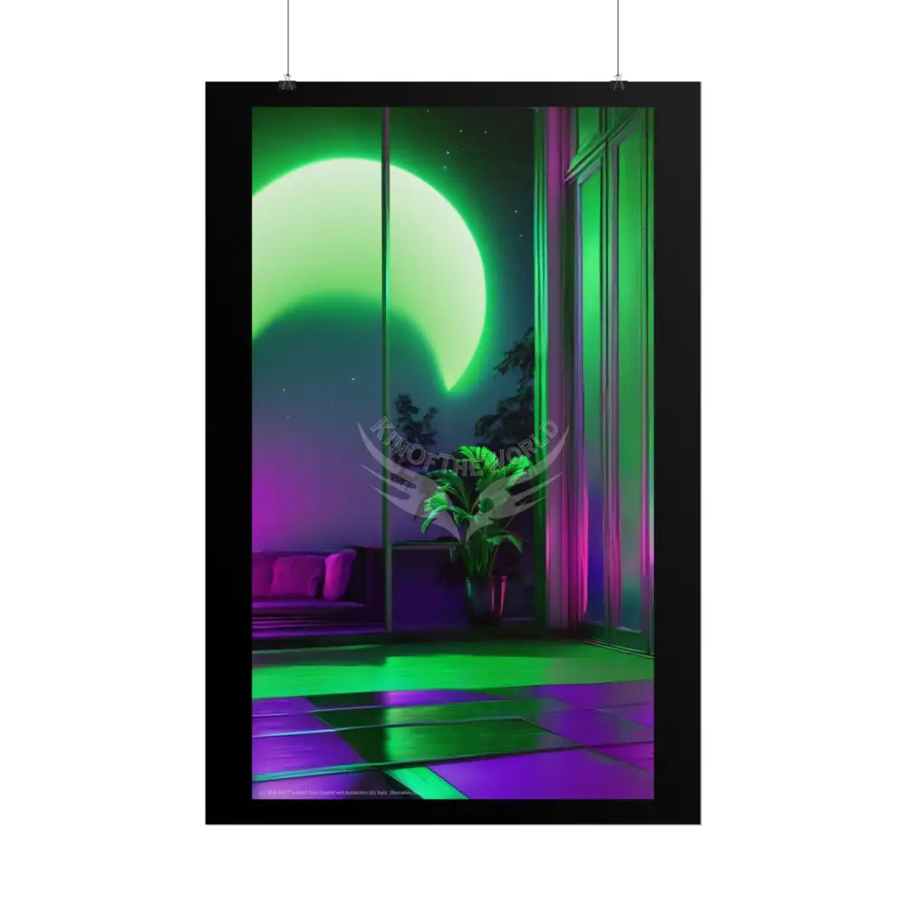 Imagination Artistic & 3D Creativity Vaporwave Celestial Doorway Art Print Poster