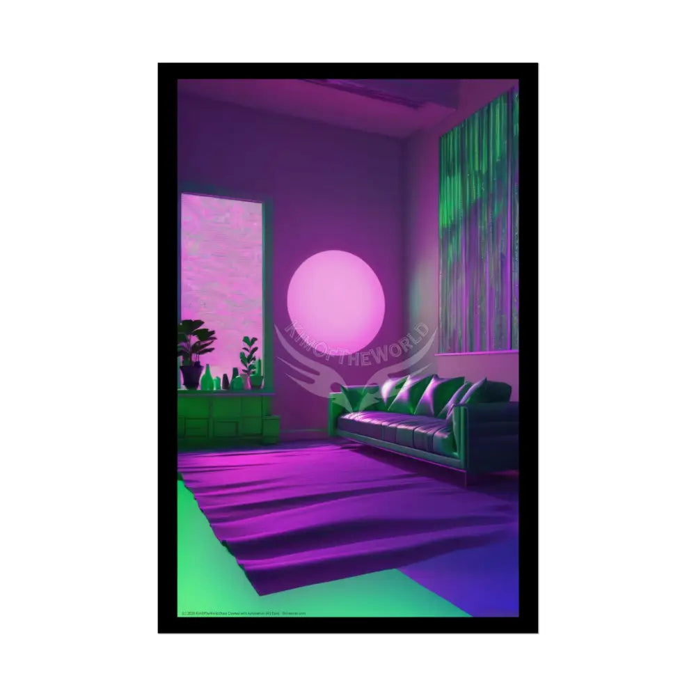 Imagination Artistic & 3D Creativity Vaporwave Interior Art Print 20″ x 30″ (Vertical) / Semi Glossy Poster