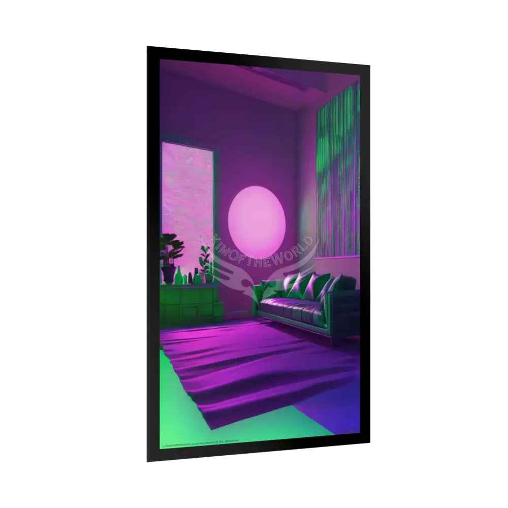 Imagination Artistic & 3D Creativity Vaporwave Interior Art Print Poster