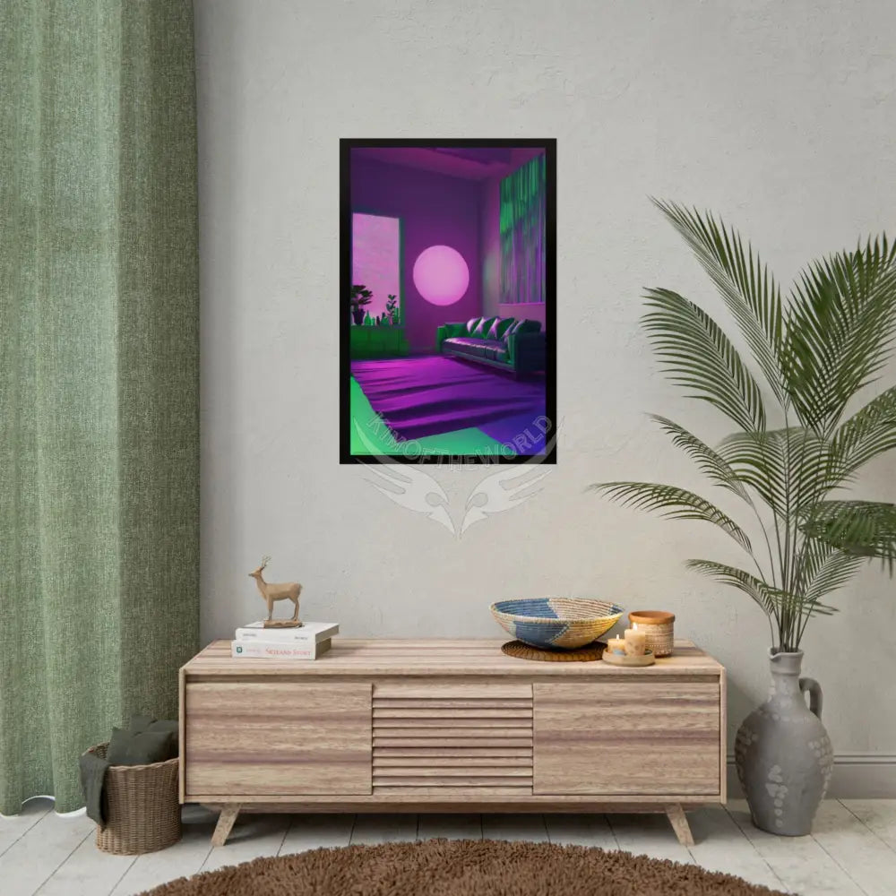 Imagination Artistic & 3D Creativity Vaporwave Interior Art Print Poster