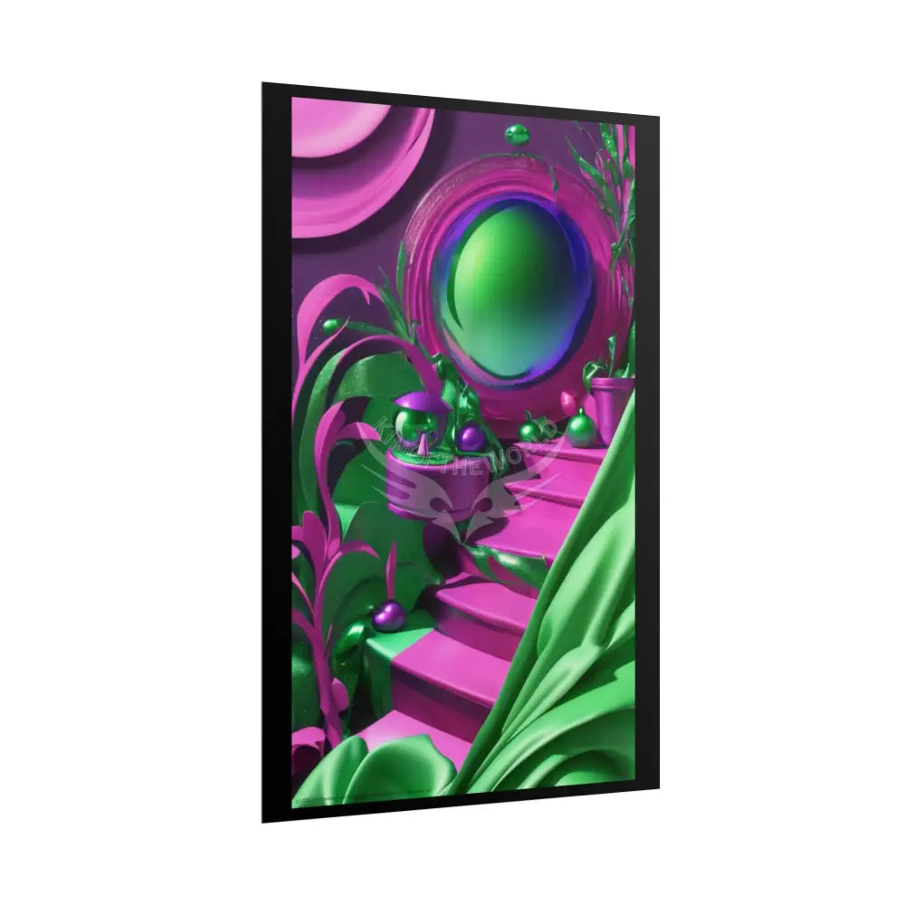 Imagination Artistic & 3D Creativity Vaporwave Party Room Interior Art Print Poster