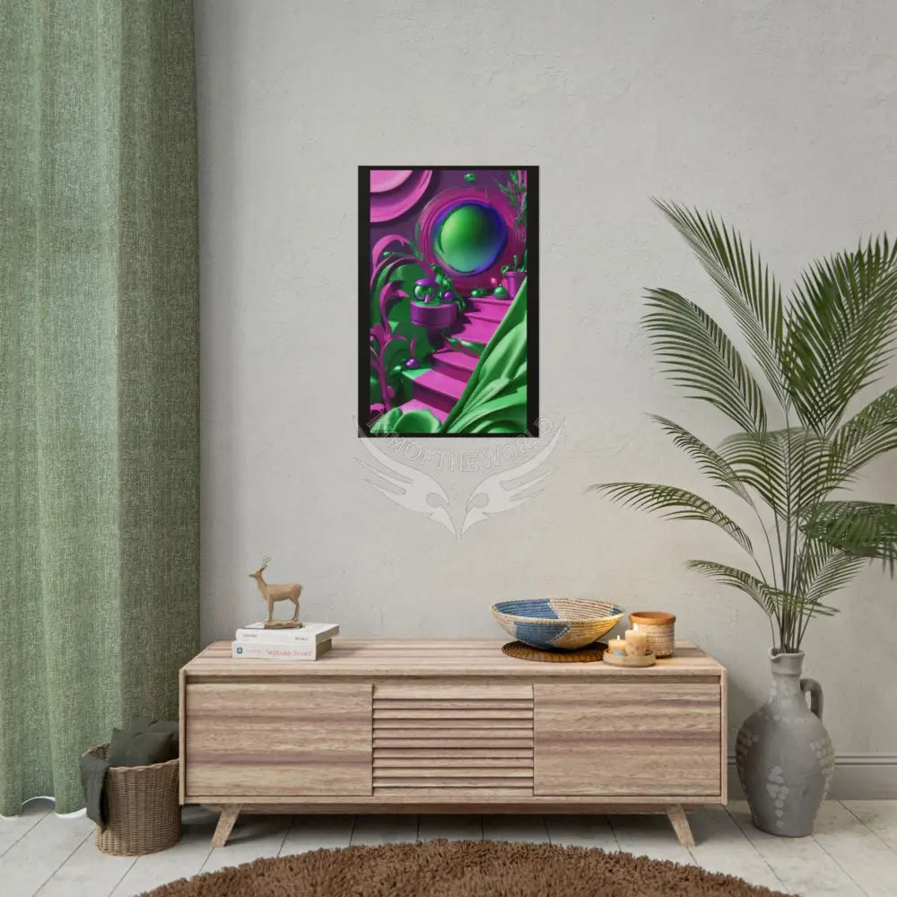 Imagination Artistic & 3D Creativity Vaporwave Party Room Interior Art Print Poster