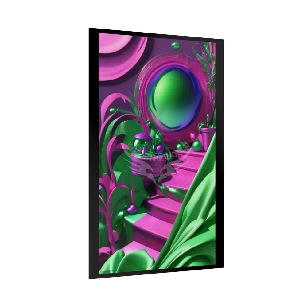 Imagination Artistic & 3D Creativity Vaporwave Party Room Interior Art Print Poster