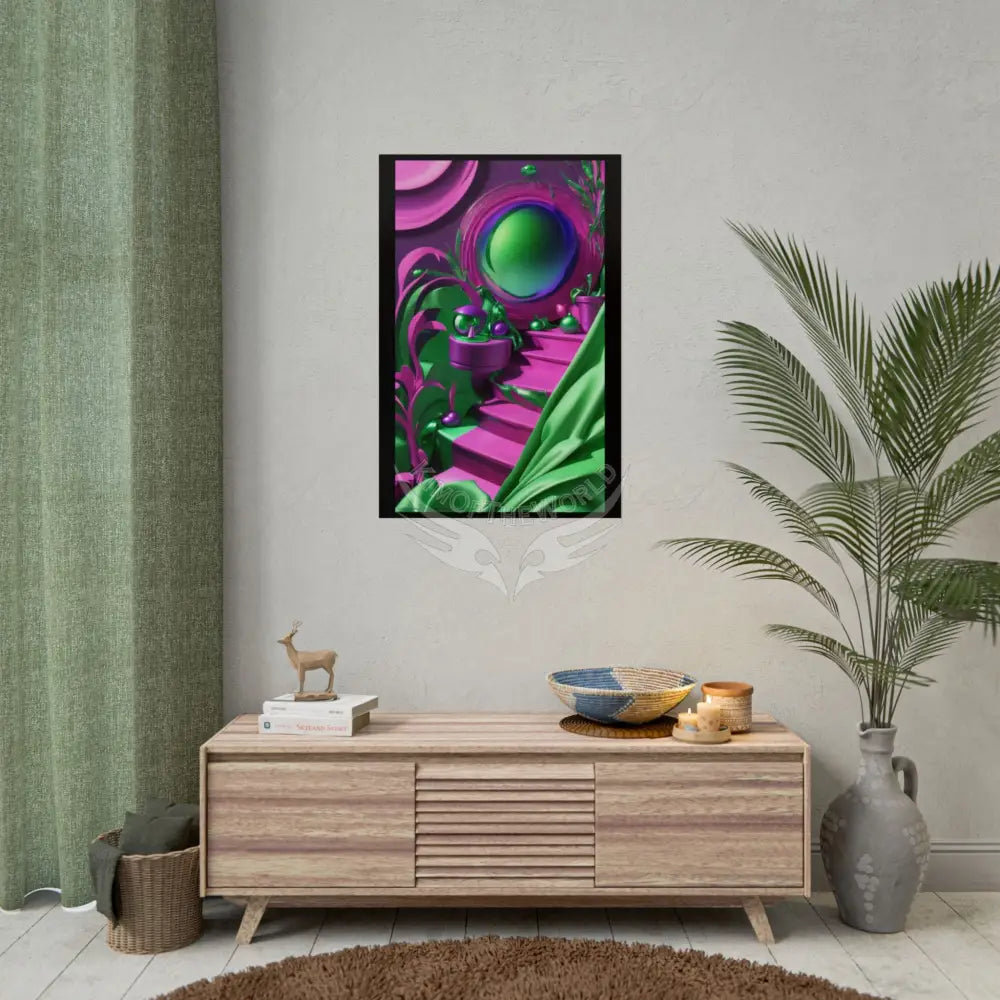 Imagination Artistic & 3D Creativity Vaporwave Party Room Interior Art Print Poster