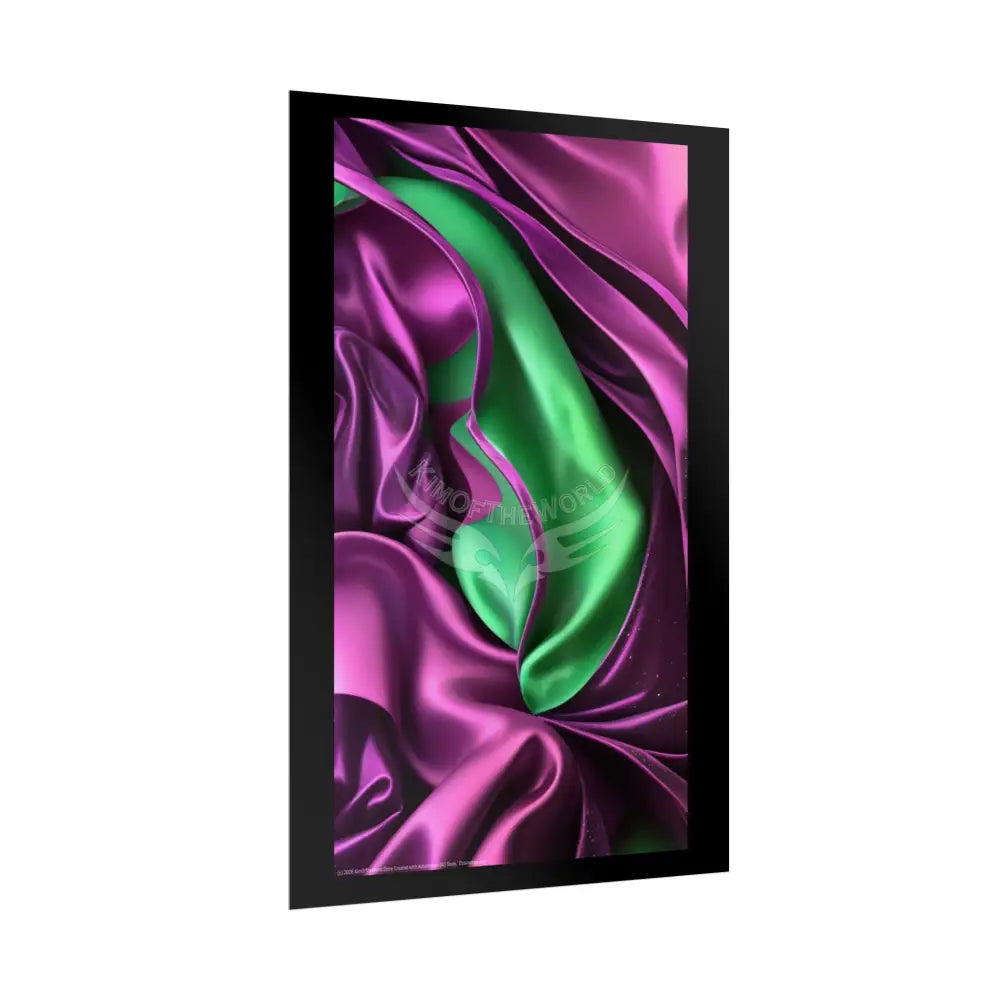 Imagination Artistic & 3D Creativity Vaporwave Satin & Stars Interior Art Print Poster