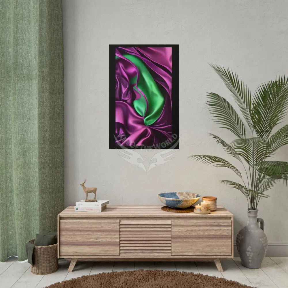Imagination Artistic & 3D Creativity Vaporwave Satin & Stars Interior Art Print Poster